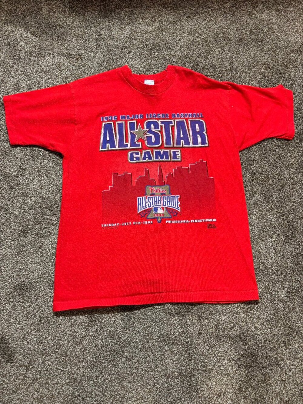 Salem Sportswear 1996 MLB All-Star Game Tee in Red - L